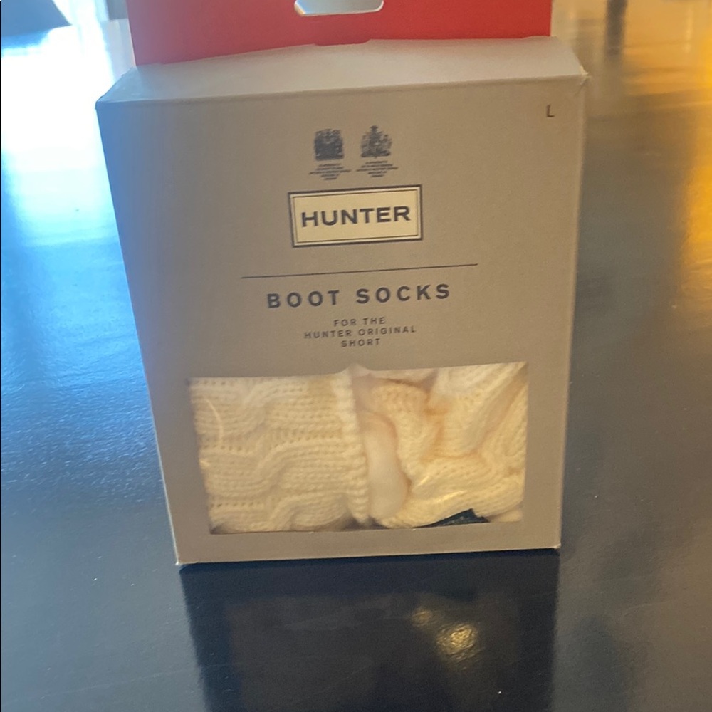 Hunter Cream Boot Socks Accessories